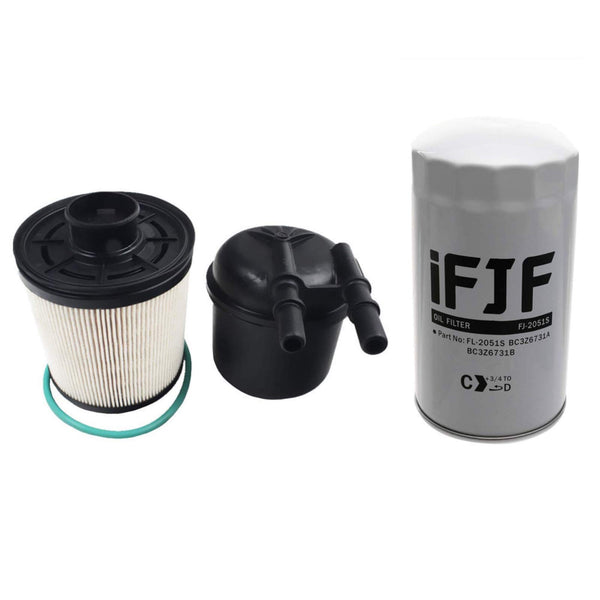 FD4615 Fuel Filter and FL2051S Oil Filter for 2011-2016 F250-F550 Super Duty 6.7L Powerstroke V8 Engine BC3Z-9N184-B BC3Z-6731-B