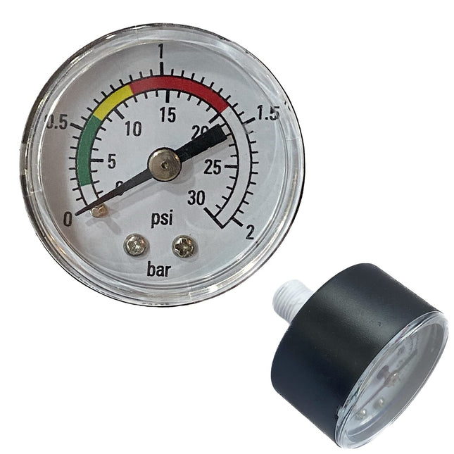 iFJF 1.57 inch Dial Size Pressure Gauge Replacement for Sand Filter Pump 0-30psi & 2kpa 304 Stainless Steel Case 1/4" NPT