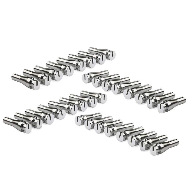 iFJF Door Cable Repair Kit with Cam Piece for E-series Ranger Expedition Excursion Navigator Latch Lock Handle Billet Aluminum (32 Ends for 16 Cables)