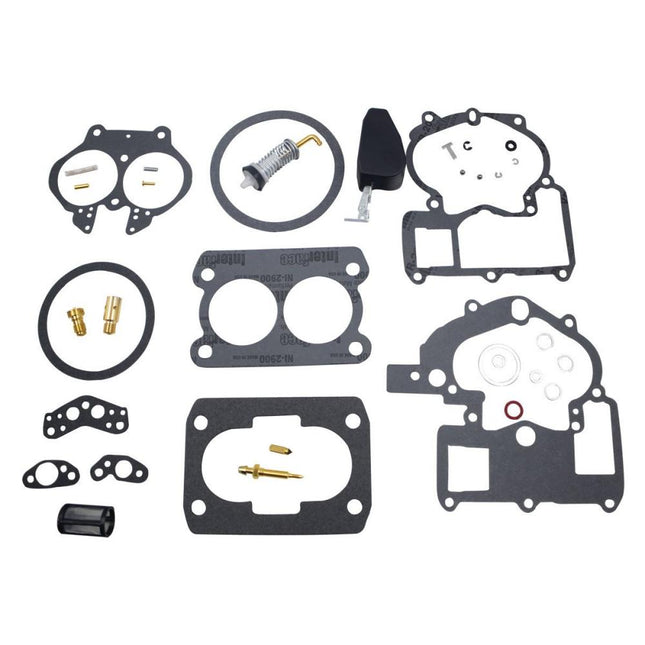 iFJF 3302-804844002 1389-9562A1 Carburetor Rebuild Kit for Mercury Marine 3.0L 4.3L 5.0L 5.7L Mercarb 2 BBL Carburetor (With float)