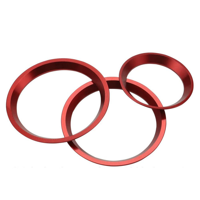 iFJF AC Climate Control Knob Outer Ring Covers Air Condition Volume Control Switch Trim for 2019-2022 Forester 2018-2021 Crosstrek XV (Red)