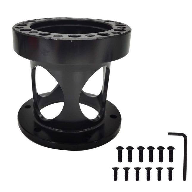 iFJF 3 inch Steering Wheel Hub Spacer Universal Car Aluminium Extension Spacer Steering Wheel Modified Booster Pad