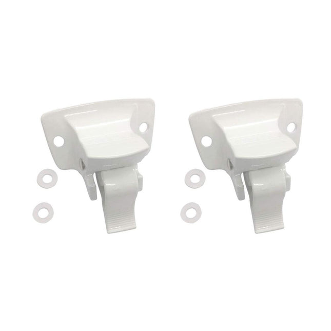 iFJF 2pcs 3314067.004B Bottom Bracket Assembly Wall Mount Bracket for RV Camper Trailer White