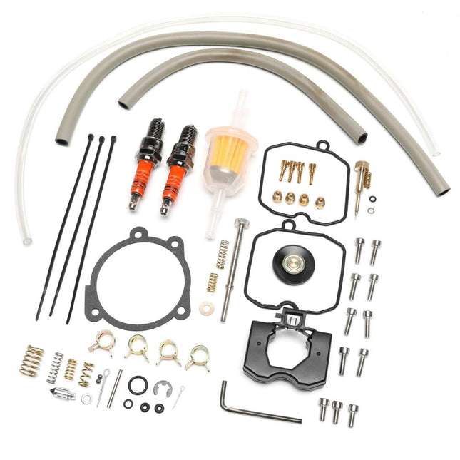 iFJF 27006-88 Rebuild Kit for Harley-Davidson Carburetor with Idle Screw Spark Stopper Fuel Filter Low Range Jet,Keihin CV