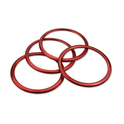 iFJF AC Vent Outer Ring Trim Air Conditioning Decoration Covers for 2016 2017 2018 2019 Camaro Outlet Vent Red