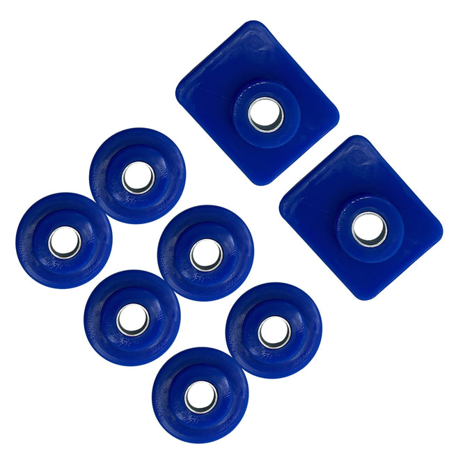 iFJF 13-04154 13-04164 Hood Hinge Pivot Bushing Kit Replacement for Peterbilt 379 Truck Square Round Mount (Pack of 8)