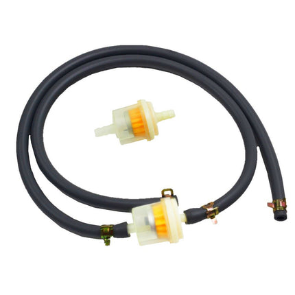 iFJF 1/4" 691035 Fuel Filter and 3/16" Inner Diameter 395051R Fuel Line Hose and 791850 Clamps for ATV Motorcycle Lawn Mower (small displacement)