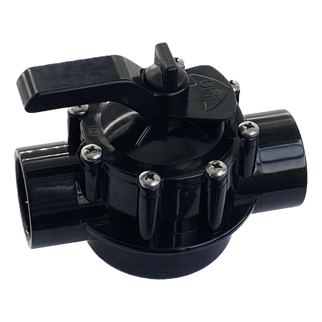 iFJF 4724 4716 263038 2 Port 1.5 & 2 Inch Positive Seal Valve Replacement for Spa Diverter Valve (Black)