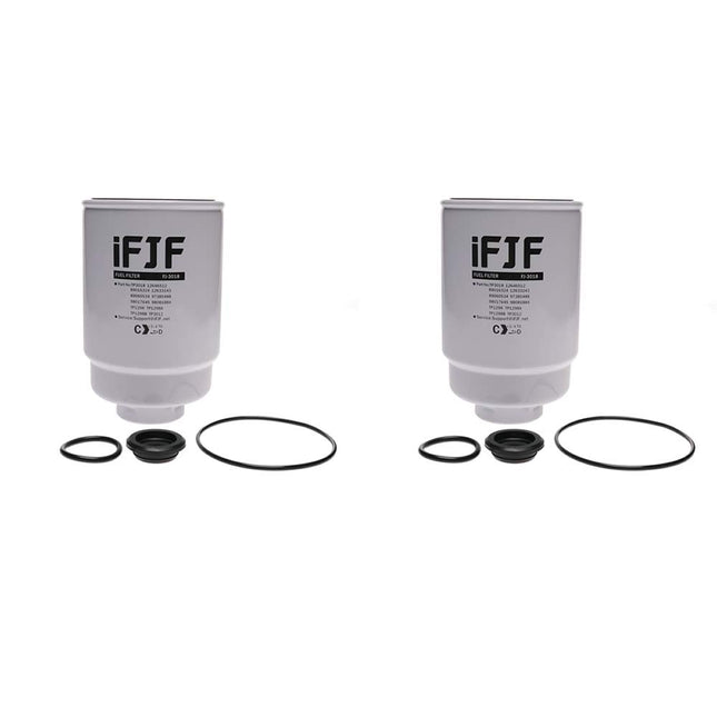 iFJF for Duramax 6.6L 2001-2016 Chevy Silverado/GMC 2Pcs TP3018 Fuel Filter for Sierra 2500HD 3500HD Express/Savana 2500-4500 TP3012 12664429
