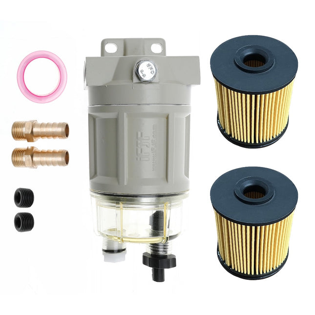 iFJF R12H (R12T Upgrade) Fuel Water Separator Marine Complete Combo Replaces S3240 120AT NPT ZG1/4-19 Spin-on Filter