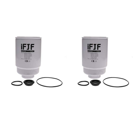 for Duramax 6.6L 2001-2016 Chevy Silverado/GMC 2Pcs TP3018 Fuel Filter for Sierr - front view - 2500-4500