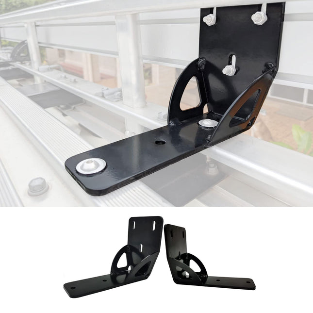 iFJF 50mm Awning Bracket Gusseted Awning Holder Compatible with Thule Rhino Heavy Duty Bar 2 Awning Bracket 813402