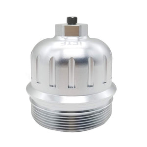 2017-2020 Chevy Silverado/GMC Sierra 2500HD 3500HD 6.6L Billet Aluminum Fuel Filter Housing Cap Silver, Replaces 134001