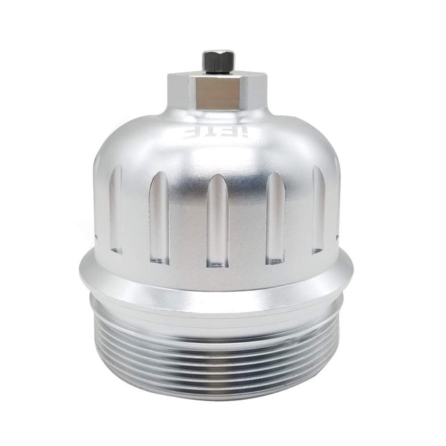 2017-2020 Chevy Silverado/GMC Sierra 2500HD 3500HD 6.6L Billet Aluminum Fuel Filter Housing Cap Silver, Replaces 134001