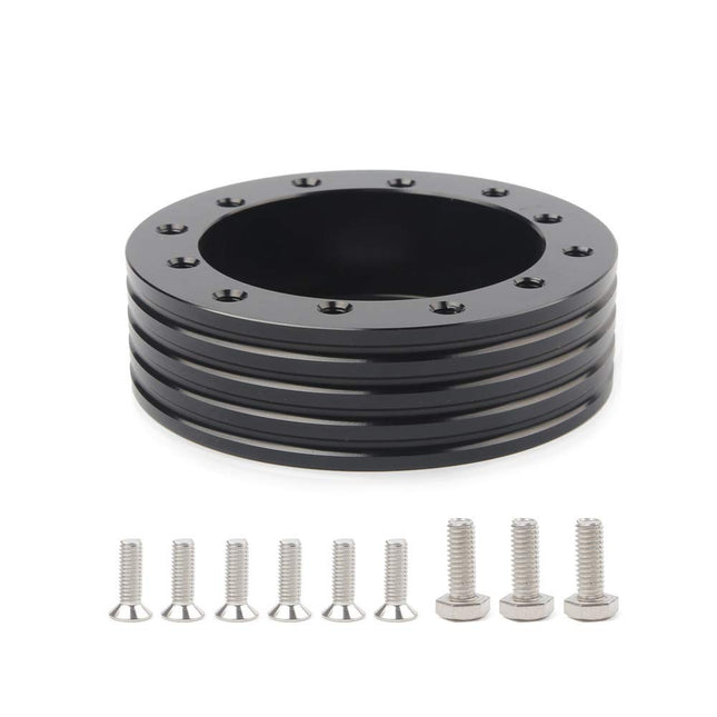 iFJF 1" Steering Wheel Hub Adapter Conversion Spacer 6 Hole to 3 Hole Steering Wheel Adapter Boss Kit to fit Grant,Forever Sharp, APC