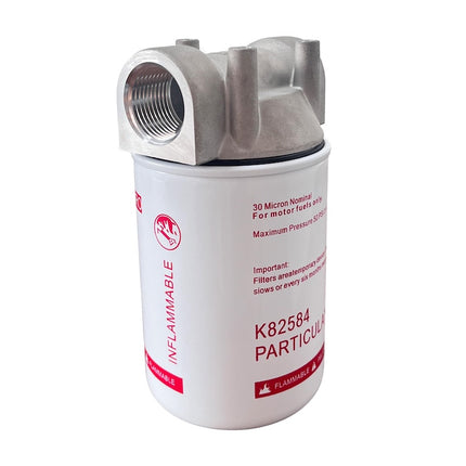 R18189-30 Spin-on Fuel Filter 1” NPT 30 Micron for Mobile & Stationary Fuel Tank Pump for 25 GPM Gasoline Diesel Kerosene