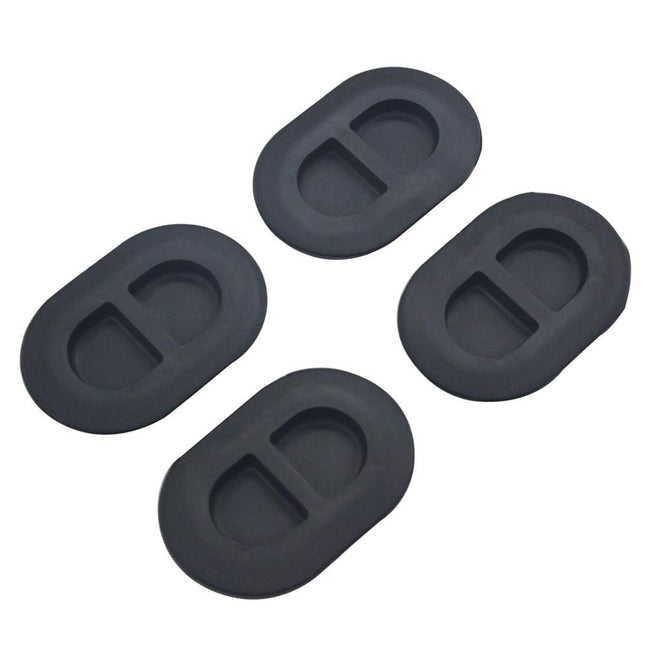 iFJF 4PCS Floor Pan Drain Stopple Black Durable Rubber Stopple Protector for Wrangler 2007-2021 JK JL Unlimited 2 4 Doors (Black)