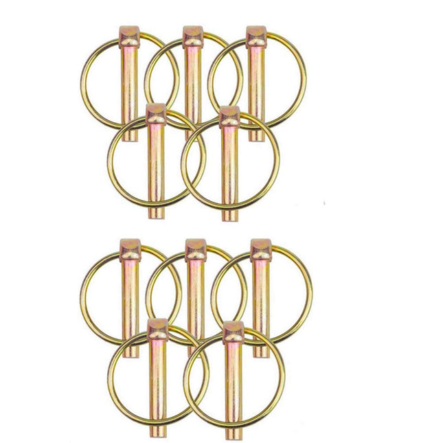 iFJF 1/5" x 1-3/5" Pin Clips Lynch Pin Disconnect Snap Pin for Farm Tractors Trailers Trucks Mowers Boat Kayak Canoe