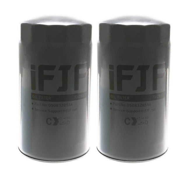 2PCS 5083285AA Oil Filter Replacement for 2007-2024 Ram Truck 2500 3500 4500 5500 2007-2010 Dodge Ram 2500-5500 6.7L Diesel Engine Replaces 5016547AA 5093092AA