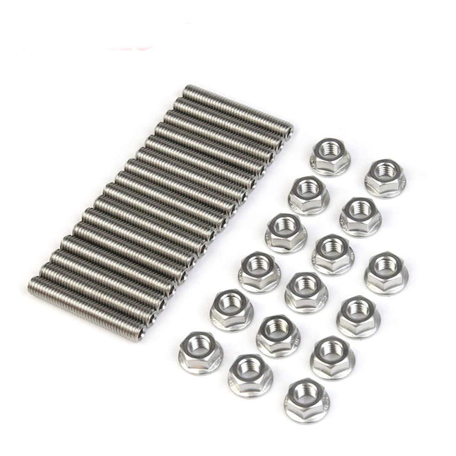 iFJF Stainless Exhaust Manifold Stud Nuts Kit Replacement for 4.6 & 5.4 Liter V8 2 Manifolds