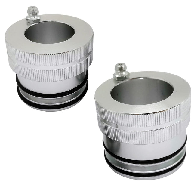 iFJF 40mm /44mm Front Rear Wheel Bearing Greaser Greasing Tool Replacement for Polaris UTV ATV Ranger Sportsman RZR RS1 900 1000XP Silver (2 Pack Kit)