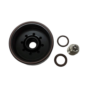 iFJF 1R-0750 Fuel Filter Aluminum Refit Head Replacement for Duramax 6.6L 2001-2016 Chevy Silverado/GMC Sierra LB7/LLY/LBZ/LMM/LML Diesel Engine Catepillar Fuel Filter with Upgraded Bolt
