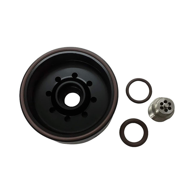 iFJF 1R-0750 Fuel Filter Aluminum Refit Head Replacement for Duramax 6.6L 2001-2016 Chevy Silverado/GMC Sierra LB7/LLY/LBZ/LMM/LML Diesel Engine Catepillar Fuel Filter with Upgraded Bolt