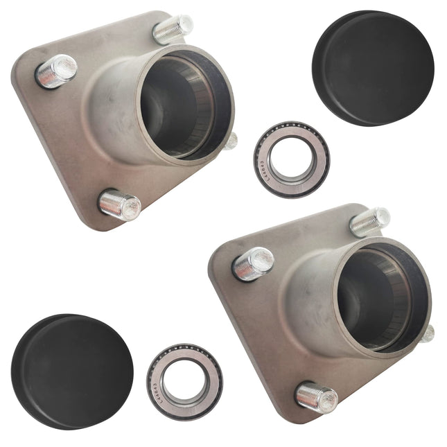 iFJF Golf Cart Front Wheel Hub 19932G1 with Bearing Races Assembly Replacement for EZGO 1979-2001.5 DCS (2PCS)