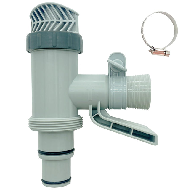 iFJF 1.25"& 1.5" Swimming Pool Pipe Support with Plunger Valve Replacement for Above Ground Pool Fittings