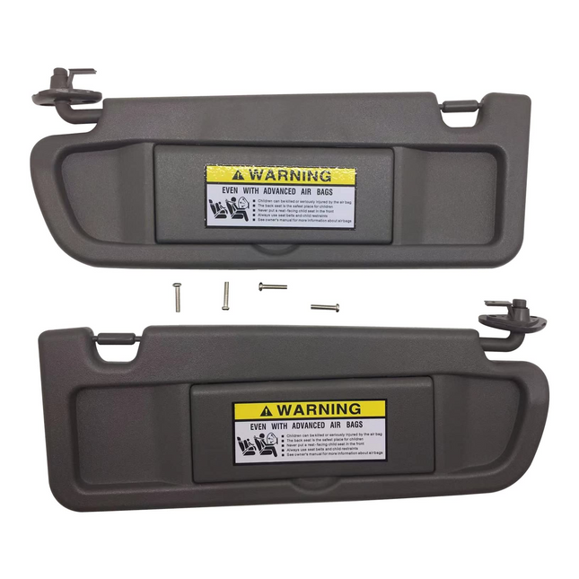 iFJF1 Pair Left and Right Side Sun Visor Assembly for Civic 2006-2011 Replaces 83280-SNA-A01ZA 83230-SNA-A01ZA (Gray)