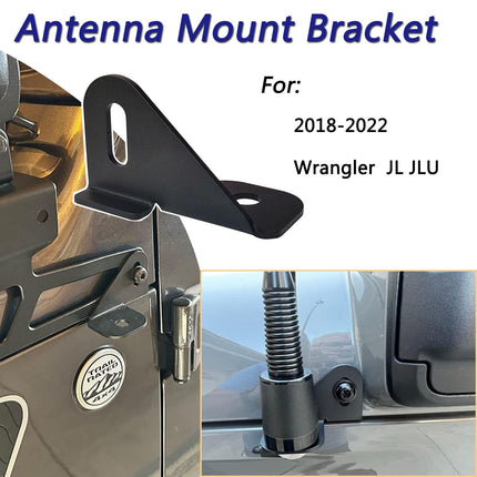 iFJF JL Antenna Mount Front Driver Side Near The Hood CB Antenna Mount Compatible for Wrangler JL JLU 2018-2022