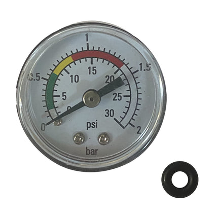 iFJF 1.57 inch Dial Size Pressure Gauge Replacement for Sand Filter Pump 0-30psi & 2kpa 304 Stainless Steel Case 1/4" NPT