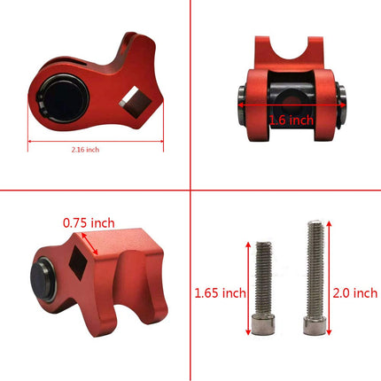 iFJF Valve Spring Compressor and Installation Tool Modification  for LS1 LS2 Cathedral Port Cylinder Head Style Red