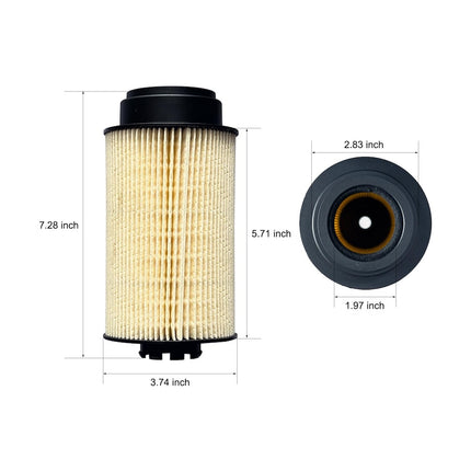 iFJF P550821 Fuel Filter Oil-Water Separation for International A26 N13 Maxxforce 11 Maxxforce 13 Engine Replaces FS20087 3004473C93 3762578 3007448C1