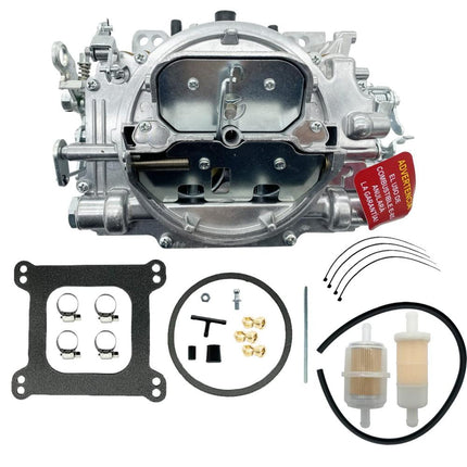 iFJF 1805 4 Barrel Carburetor for Thunder AVS Carburetor 650 CFM Satin Finish Square Bore（Manual Choke）