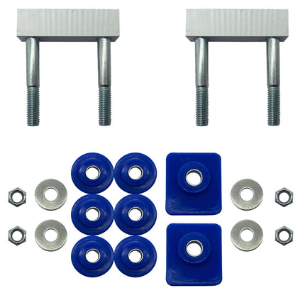 iFJF 13-04154 13-04164 Hood Hinge Pivot Bushing Kit Replacement for Peterbilt 379 Mounting Bolt Kit (Blue)