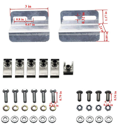 iFJF Lower Door Insert Panels Compatible with 2014-2020 Polaris RZR XP 1000 4-Door 2016-2020 Turbo 4-Door 2015-2019 RZR 900 4-Door