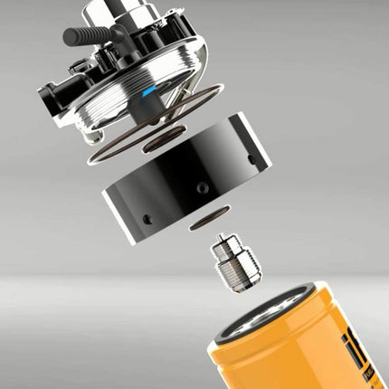 iFJF 1R-0750 Fuel Filter Aluminum Refit Head Replacement for Duramax 6.6L 2001-2016 Chevy Silverado/GMC Sierra LB7/LLY/LBZ/LMM/LML Diesel Engine Catepillar Fuel Filter with Upgraded Bolt