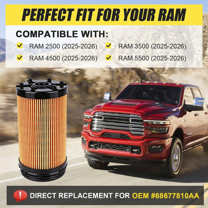 Dodge RAM 6.7L Cummins Oil Filter 2025-2026