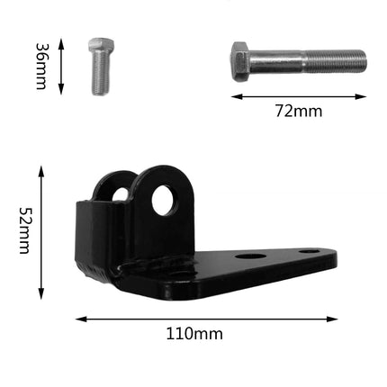 iFJF Steering Stabilizer Relocation Bracket Replacement for Wrangler JK 2007-2018