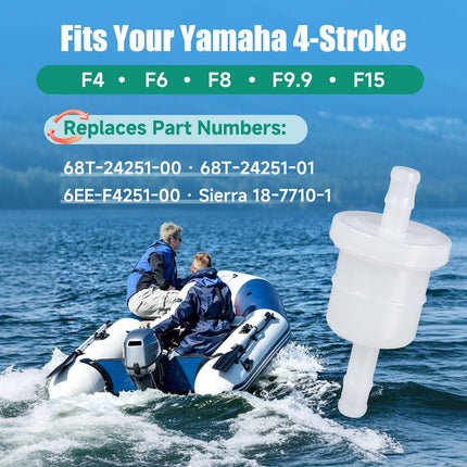 68T-24251 Inline Fuel Filter for Yamaha Outboard — Detail View 2 — iFJF
