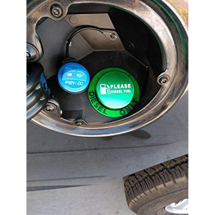 iFJF Billet Aluminum Green Fuel Cap for Ram Cummins with Magnetic (2013-up) Auto Parts