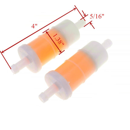 816296Q2 5/16" In-line Fuel Filter for Marine and Mercury 40-400 HP Outboard Diesel Engines 42 Micron 35-816296-4 2Pcs