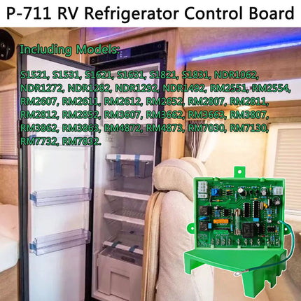 iFJF Micro P-711 Refrigerator Control Circuit Board fit 2-Way and 3-Way Models Replace RV Black Box Part Electronics Main Power Control Board