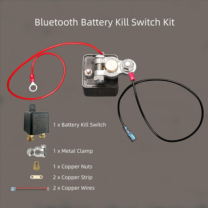 250A Bluetooth Kill Switch — 12V Remote Battery Disconnect for Car Truck RV UTV