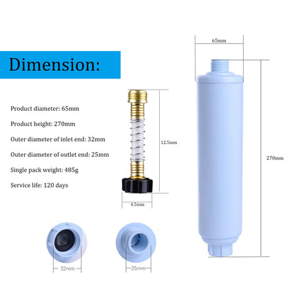 iFJF RV Water Filter Uses Multiple Layers of Filtration Materials, Greatly Reducing the Odor, Chlorine, and Sediment in Drinking Water