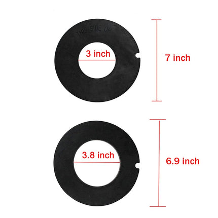 385311462 RV Toilet Rubber Bowl Leak Seal Kit for Travel Trailer RV Camper Toilet 385310677 Without Overflow Holes