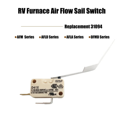 iFJF RV Furnace Air Flow Sail Switch Replacement 31094 AFM AFLD AFLA DFMD Series