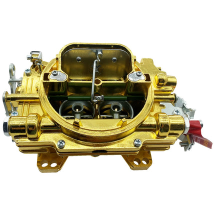 iFJF 9904 4 Barrel Carburetor Replacement for 500 CFM Manual Choke Carburetor Square Flange (Golden)