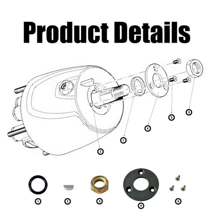 iFJF HP6032 Marine Steering Repair Kit Stop Fluid Leaks in Seastar HH5271/Baystar HH5261 Pump Units